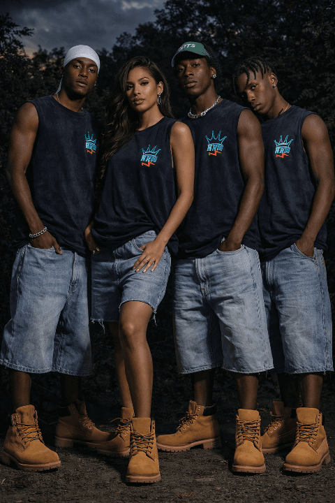 model wearing stylish comfortable outfit